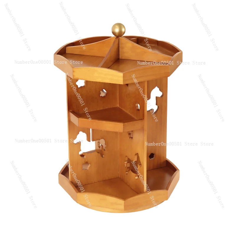Solid wood desktop cosmetics storage rack creative simple retro
Solid wood desktop cosmetics storage rack creative simple retro