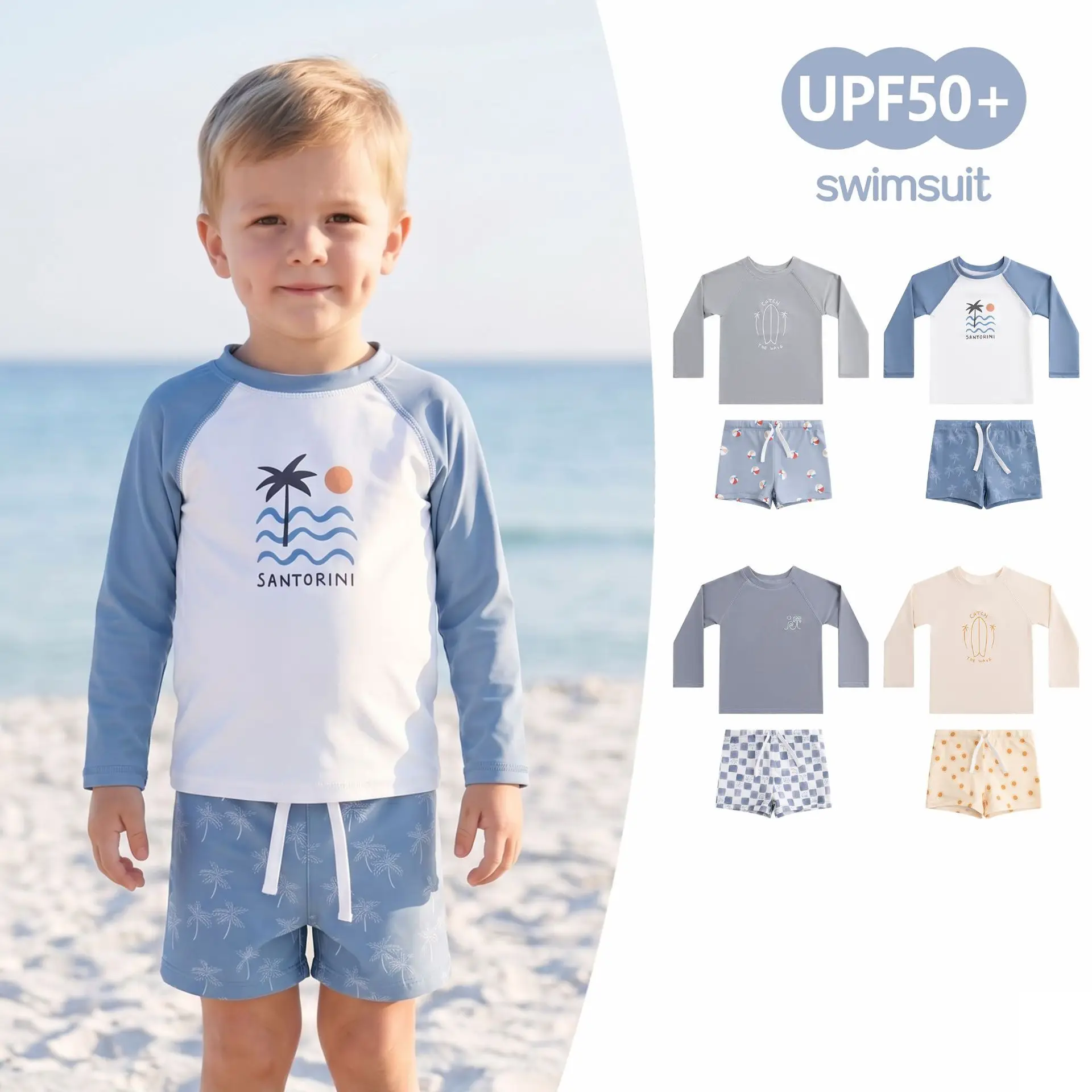 Boys' Swimsuit 2026 Summer New Cartoon Cute Long Sleeved Sunscreen Children's Split Swimsuit Quick Drying Vacation Beach Wear
Boys' Swimsuit 2026 Summer New Cartoon Cute Long Sleeved Sunscreen Children's Split Swimsuit Quick Drying Vacation Beach Wear