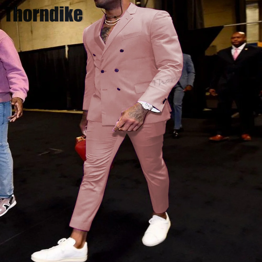 Thorndike Men Pink Suit Set 2 Pieces Suit Jacket & Pant Notch Lapel Double Breatsed Suits Slim Fit Blazer Sets Wedding Tuxedo
Thorndike Men Pink Suit Set 2 Pieces Suit Jacket & Pant Notch Lapel Double Breatsed Suits Slim Fit Blazer Sets Wedding Tuxedo