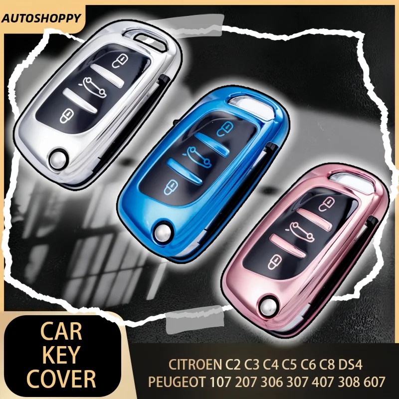 New TPU Car 3 Buttons Key Case Cover for Peugeot 308 408 3008 5008 407 for Citroen C4 Picasso C3 C5 X7 Holder
New TPU Car 3 Buttons Key Case Cover for Peugeot 308 408 3008 5008 407 for Citroen C4 Picasso C3 C5 X7 Holder