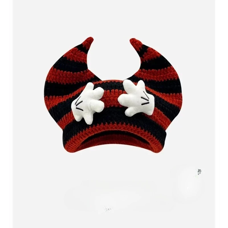 Autumn Winter Knitted Hat Women Warm Cow Horn Hat for Women Spring Outdoor Travel Skullies Beanies
Autumn Winter Knitted Hat Women Warm Cow Horn Hat for Women Spring Outdoor Travel Skullies Beanies