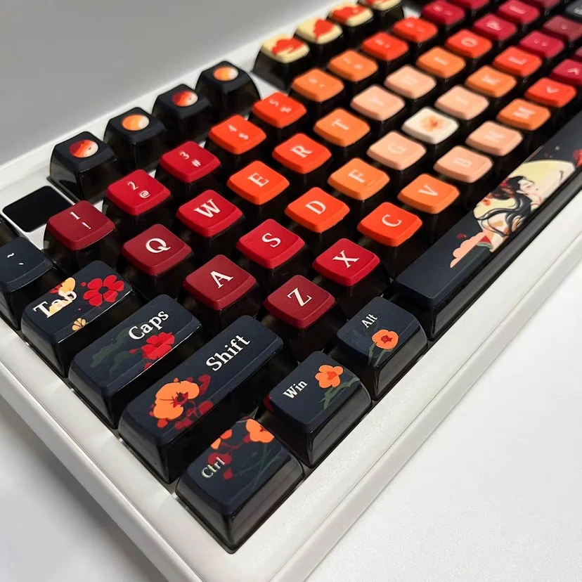 Side engraved transparent keycaps Original PBT five-sided sublimation 68/84/87/98/104
Side engraved transparent keycaps Original PBT five-sided sublimation 68/84/87/98/104