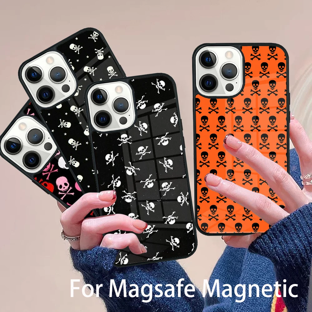 Pirate Skull Cross Bones Phone Case Magesafe Magnetic Wireless Charge Cover For IPhone 16 11 12 13 14 15 Pro Max Plus Mini
Pirate Skull Cross Bones Phone Case Magesafe Magnetic Wireless Charge Cover For IPhone 16 11 12 13 14 15 Pro Max Plus Mini