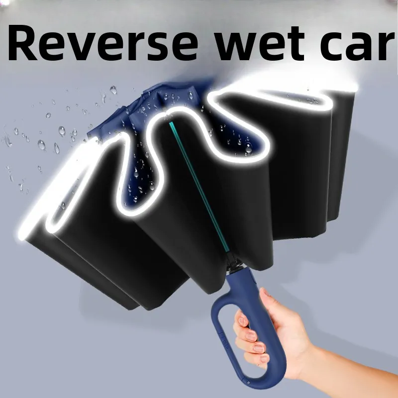 Automatic Reverse Folding Umbrella With Loop Buckle Sun Rain Dual Use
Automatic Reverse Folding Umbrella With Loop Buckle Sun Rain Dual Use