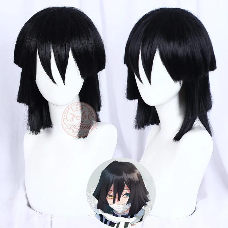 Anime Iguro Obanai Cosplay Wig Kimetsu no Yaiba Black Wig with Bangs Cosume Party Short Wigs
Anime Iguro Obanai Cosplay Wig Kimetsu no Yaiba Black Wig with Bangs Cosume Party Short Wigs
