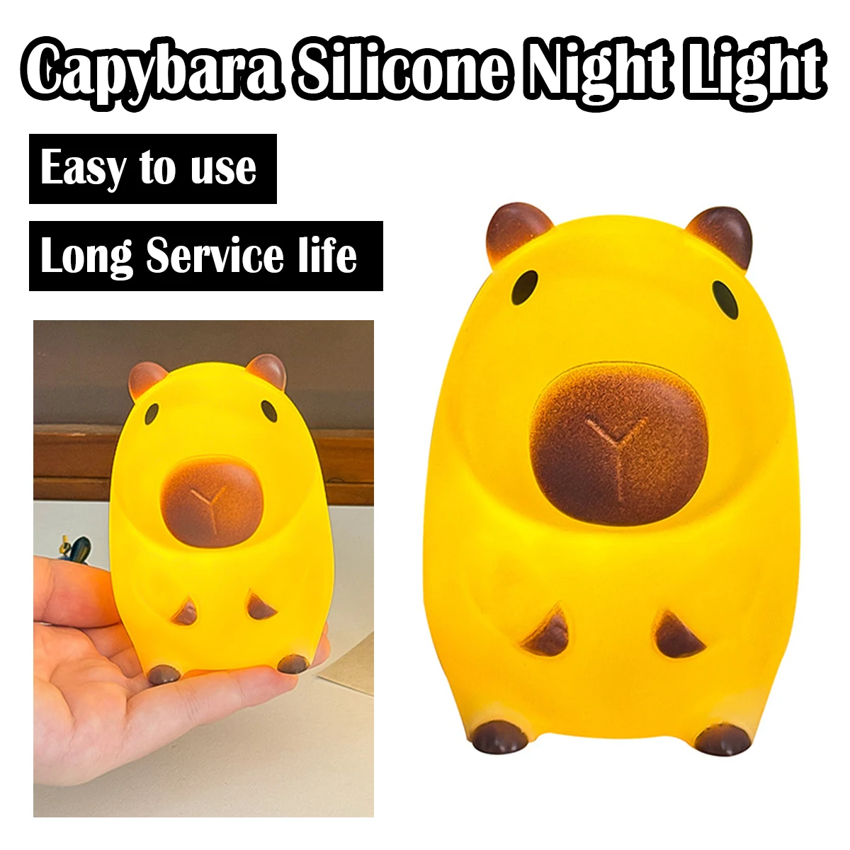 Cute Pet Capybara Night Light Cartoon Bedside Creative Bedside Cute Pet Night Light Sleep Night LED Bedside Desk Cute Pat Light
Cute Pet Capybara Night Light Cartoon Bedside Creative Bedside Cute Pet Night Light Sleep Night LED Bedside Desk Cute Pat Light