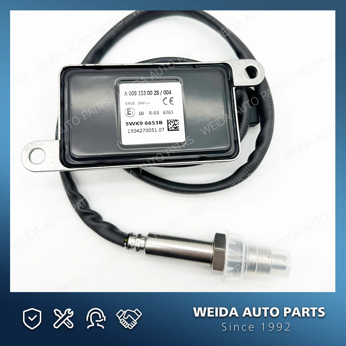 5WK96653B A0091530028/004 Nitrogen Oxide Original NOX Sensor For Mercedes Benz Actros Truck 24V High Quali A0091530028
5WK96653B A0091530028/004 Nitrogen Oxide Original NOX Sensor For Mercedes Benz Actros Truck 24V High Quali A0091530028