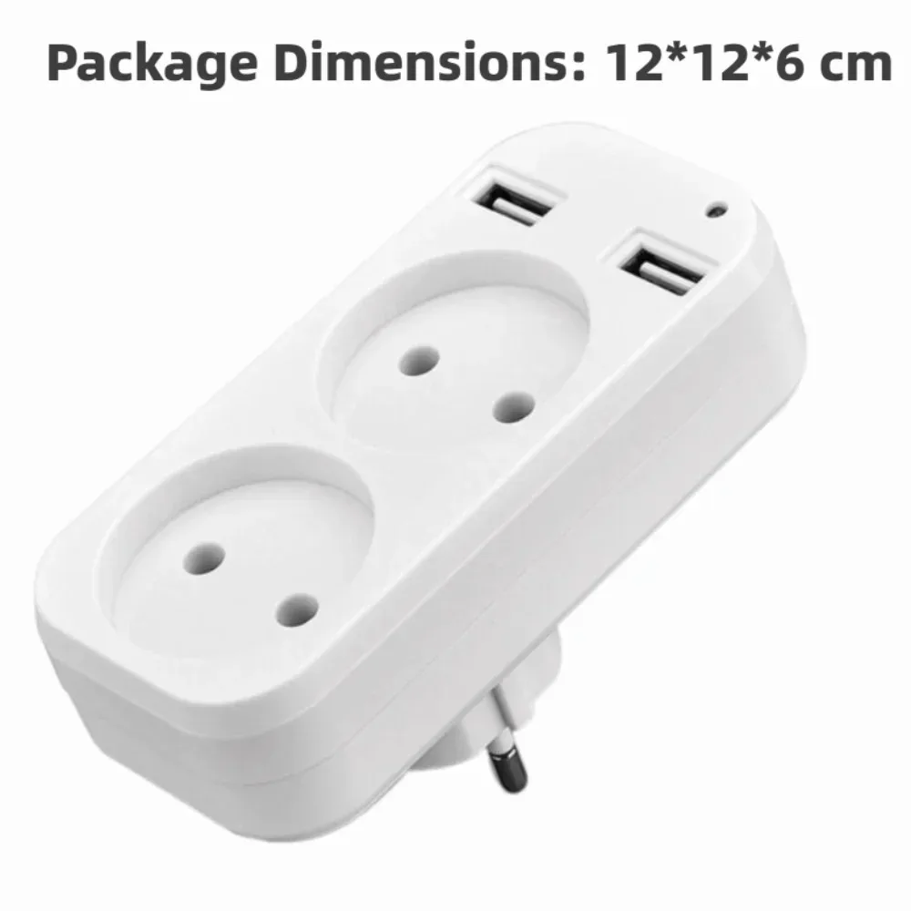 Сетевой фильтр 1200 Вт с 2 USB-портами, двойной розеткой, портативный дорожный адаптер-зарядное устройство для смартфонов и планшетов
Сетевой фильтр 1200 Вт с 2 USB-портами, двойной розеткой, портативный дорожный адаптер-зарядное устройство для смартфонов и планшетов