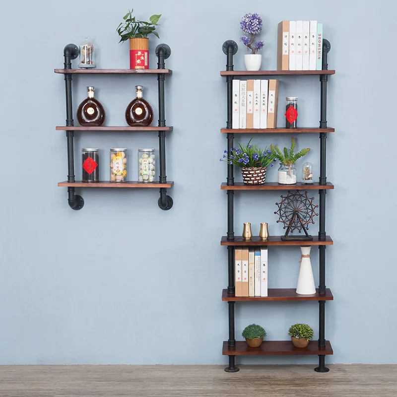 American industrial style wall creative multi-layer wrought iron shelf simple modern home bedroom living room floor rack
American industrial style wall creative multi-layer wrought iron shelf simple modern home bedroom living room floor rack