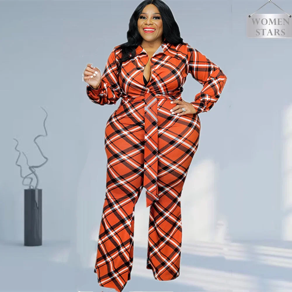 Plus Size Women's Clothing Jumpsuits Rompers Printed Wide Leg button Lace Up XL-5XL Fashion Streetwear Wholesale Dropshipping
Plus Size Women's Clothing Jumpsuits Rompers Printed Wide Leg button Lace Up XL-5XL Fashion Streetwear Wholesale Dropshipping