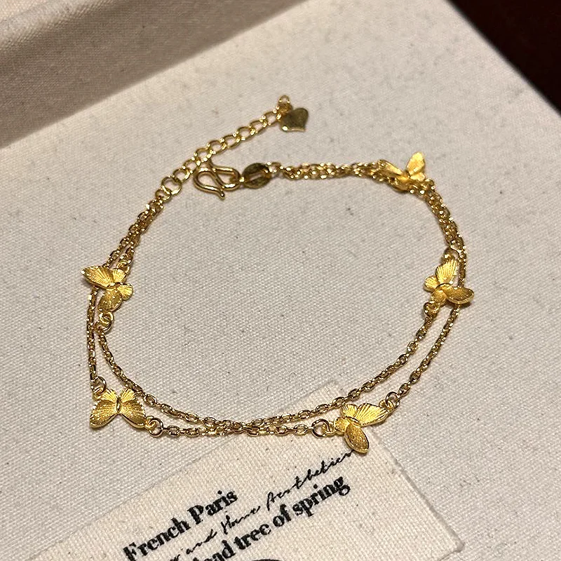 Double-layer Butterfly Bracelet Women's 2025 New Ancient Method New Chinese Gold
Double-layer Butterfly Bracelet Women's 2025 New Ancient Method New Chinese Gold