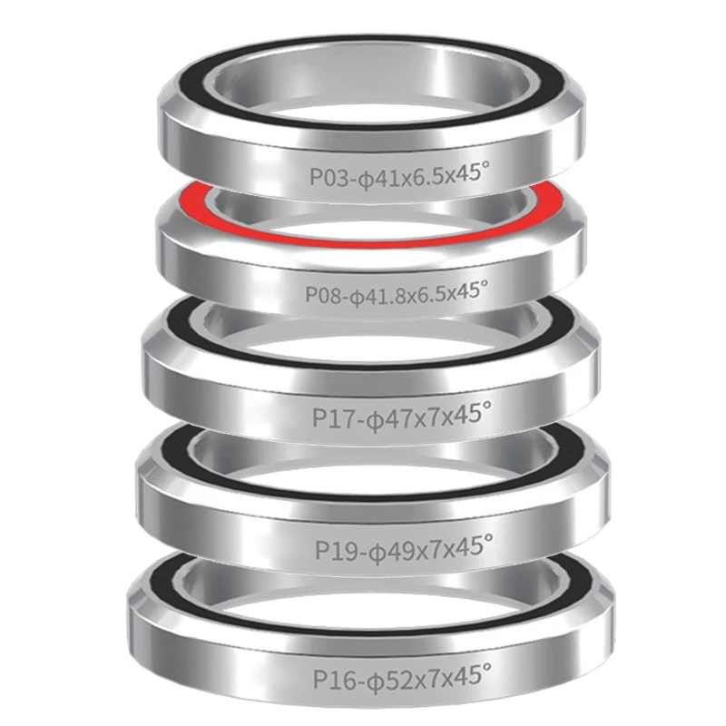 Тяжелые обязанности подшипники 41/41,8/47/49/52 мм дорожные велосипедные гарнитуры Подшипники с двойным герметичным подшипником
Тяжелые обязанности подшипники 41/41,8/47/49/52 мм дорожные велосипедные гарнитуры Подшипники с двойным герметичным подшипником