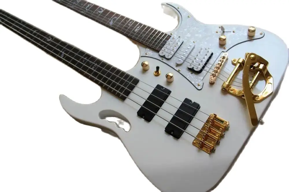 New Arrival Double Neck Electric Guitar 6+12 String In Pure White 210119-130501
New Arrival Double Neck Electric Guitar 6+12 String In Pure White 210119-130501