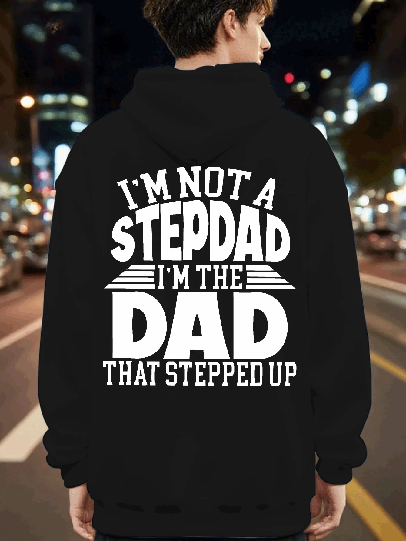 Men's Cool "I'm the One Who Steps Up" Pattern Hoodie - Loose Fit with Kangaroo Pockets, Casual Sports Pullover Shirt
Men's Cool "I'm the One Who Steps Up" Pattern Hoodie - Loose Fit with Kangaroo Pockets, Casual Sports Pullover Shirt