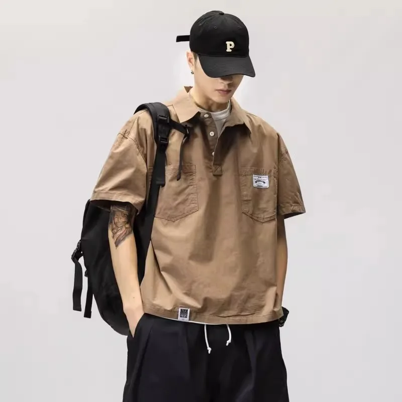 Retro Japanese Sle Casual ort Sve Ice Silk Cool Feeling Thin Workwear irt for Men Summer Lightweight Durable Cotton
Retro Japanese Sle Casual ort Sve Ice Silk Cool Feeling Thin Workwear irt for Men Summer Lightweight Durable Cotton