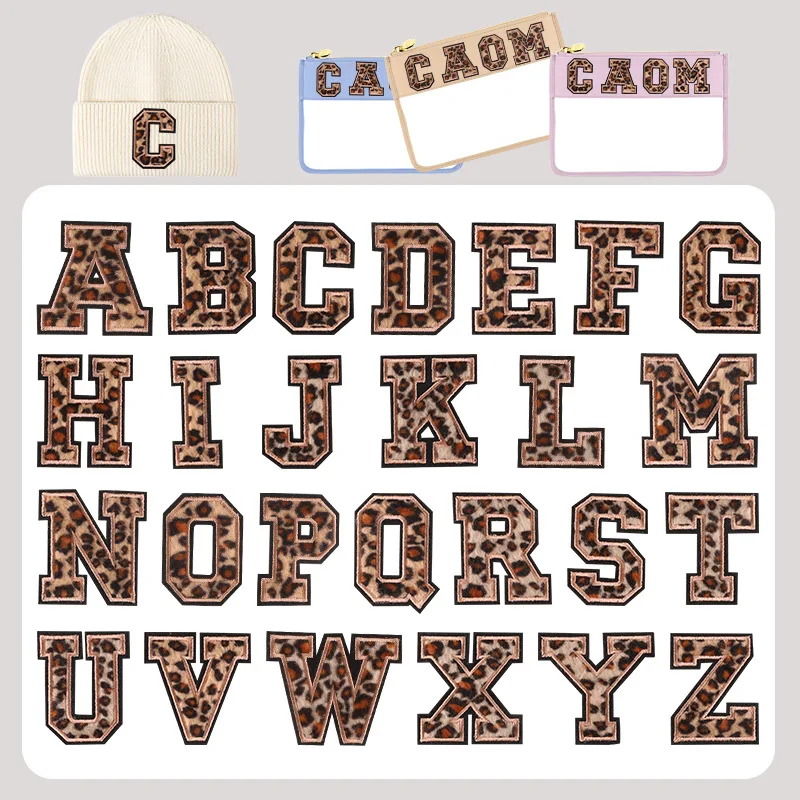 26 English Letters Leopard Print Fabric Badge DIY Embroidery Patch for Clothes Decoration Iron on Patches for Clothing
26 English Letters Leopard Print Fabric Badge DIY Embroidery Patch for Clothes Decoration Iron on Patches for Clothing
