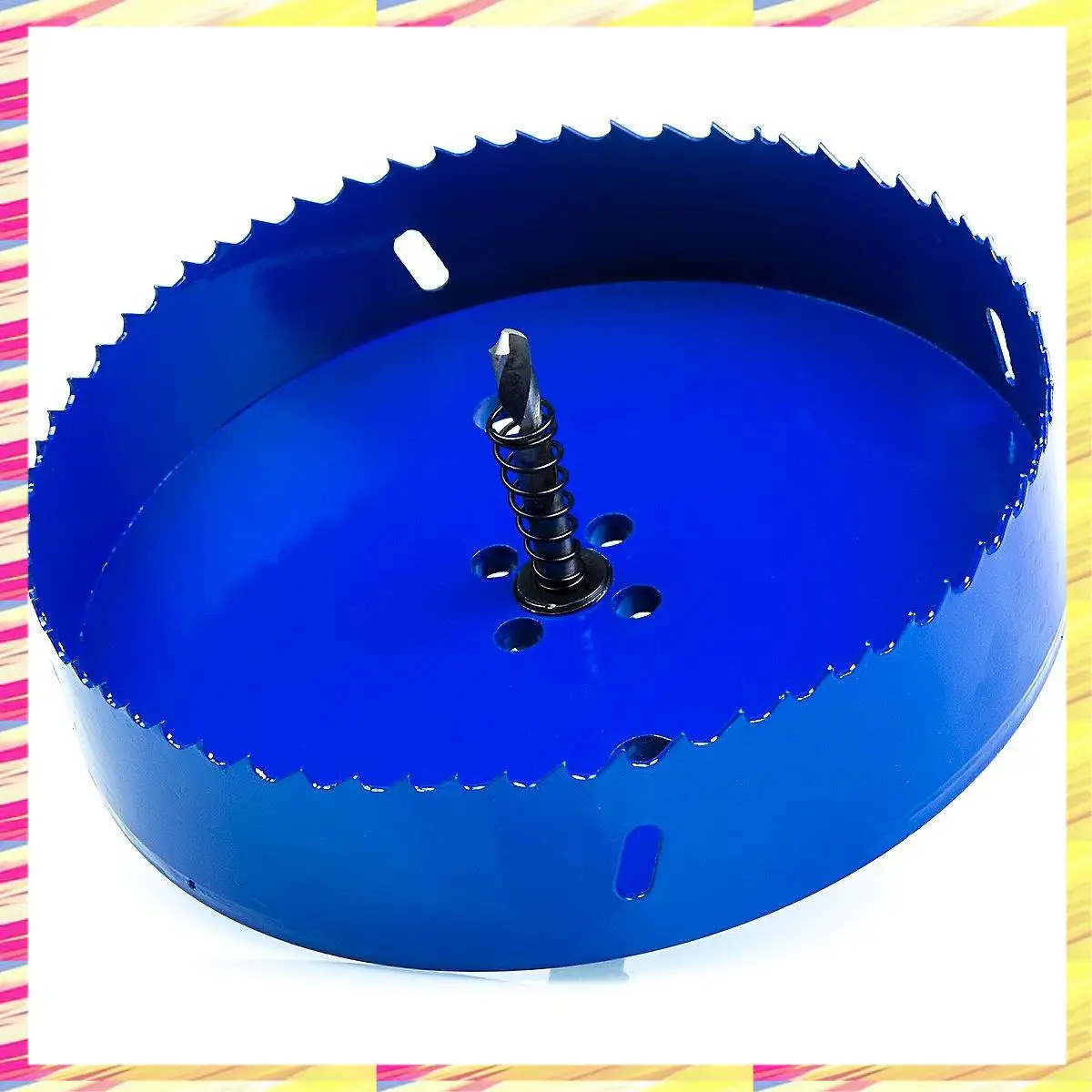 ABJJ 6 Inch 152 Mm Hole Saw Blade For Cornhole Boards/Corn Hole Drilling Cutter & Hex Shank Drill Bit Adapter (Blue)
ABJJ 6 Inch 152 Mm Hole Saw Blade For Cornhole Boards/Corn Hole Drilling Cutter & Hex Shank Drill Bit Adapter (Blue)