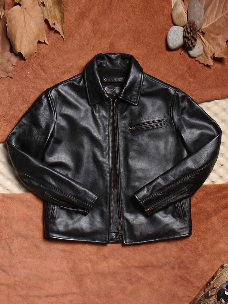 Classic 930s Top Layer Cowhide Motorcycle Jaet Men's Slim Fit Genuine Leather Coat Original Pattern Busin Casual ort ...
Classic 930s Top Layer Cowhide Motorcycle Jaet Men's Slim Fit Genuine Leather Coat Original Pattern Busin Casual ort ...
