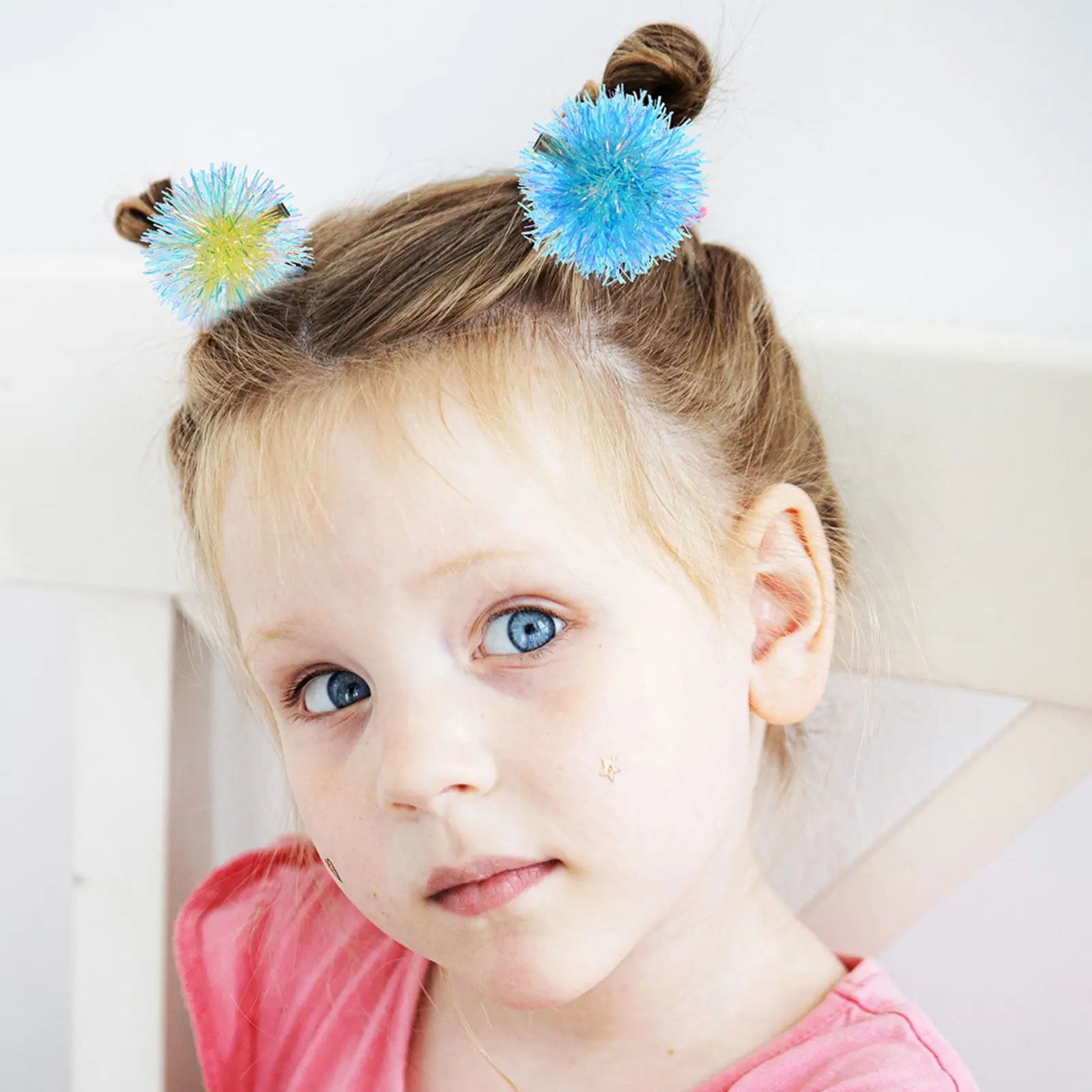 10Pcs Sparkly Foil Strips Hair Clips Pom Pom Barrettes Tinsel Hair Accessories for Stage Parties Holiday
10Pcs Sparkly Foil Strips Hair Clips Pom Pom Barrettes Tinsel Hair Accessories for Stage Parties Holiday
