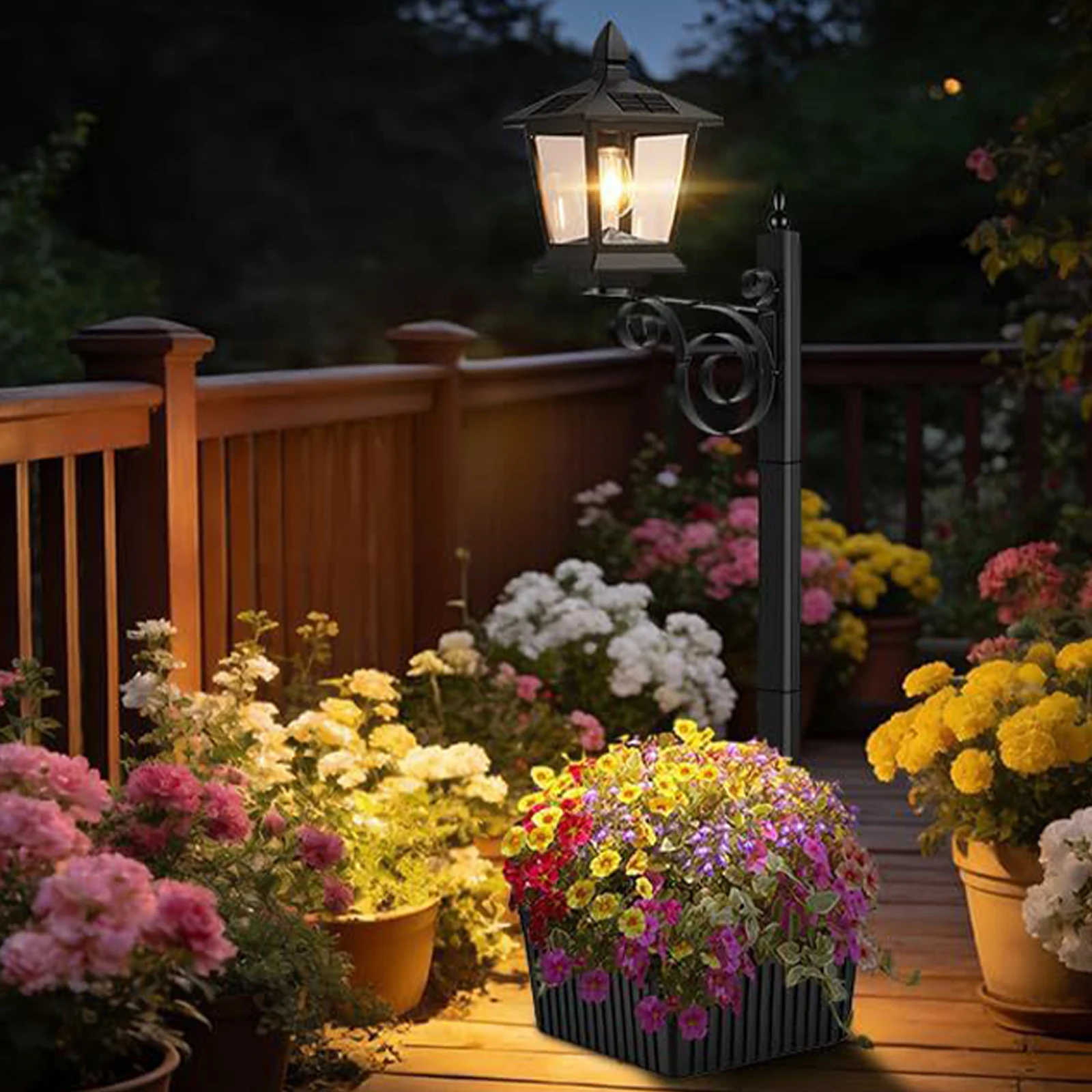 Wall-Mounted Solar Garden Light Waterproof IP54 Vintage Solar Porch Light with Planter Outdoor Flower Pot Light for Garden Decor
Wall-Mounted Solar Garden Light Waterproof IP54 Vintage Solar Porch Light with Planter Outdoor Flower Pot Light for Garden Decor
