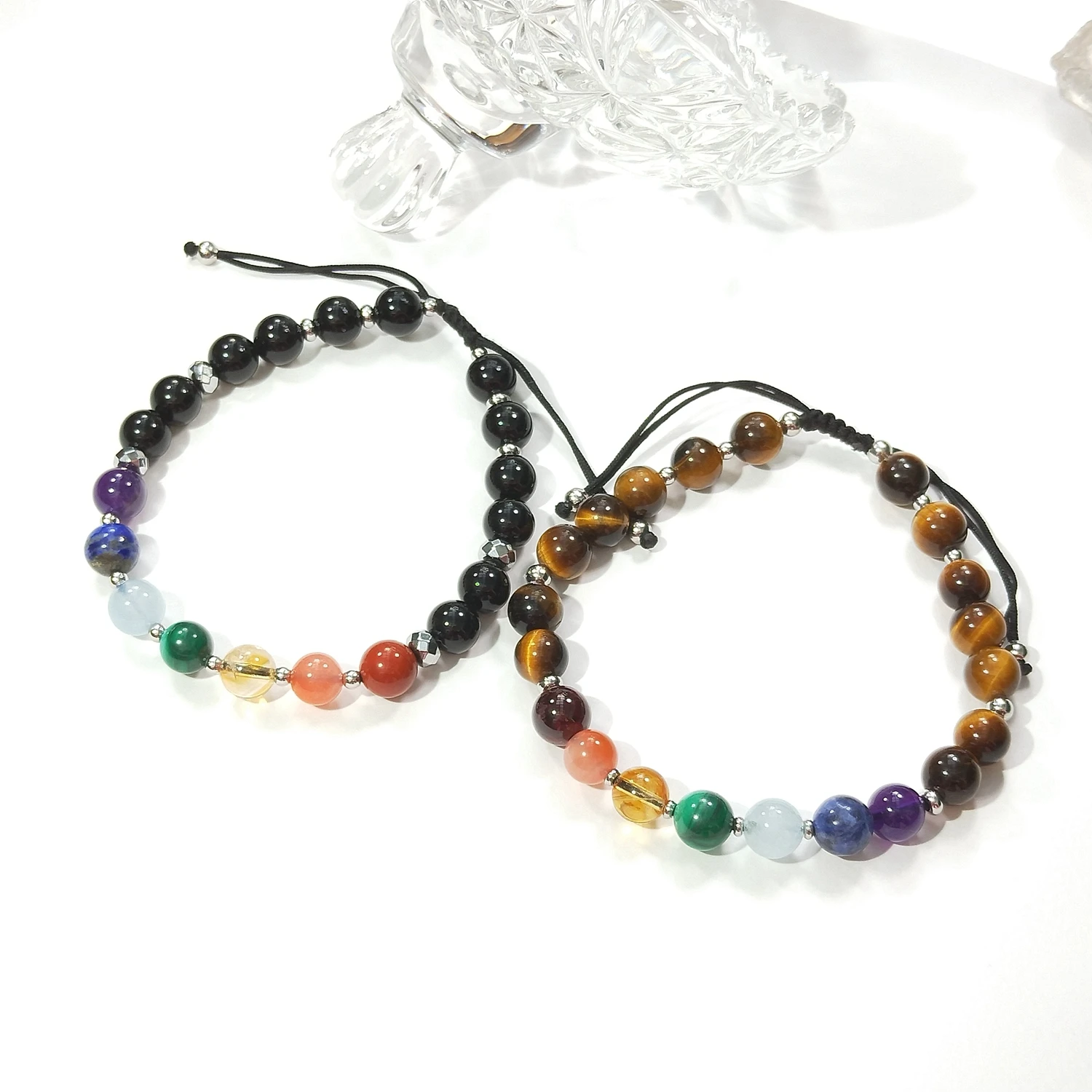 Lii Ji Natural Multi Stone 7 Chakras Beaded 8mm Stainless Steel Adjustable Bracelet For Male Jewelry
Lii Ji Natural Multi Stone 7 Chakras Beaded 8mm Stainless Steel Adjustable Bracelet For Male Jewelry
