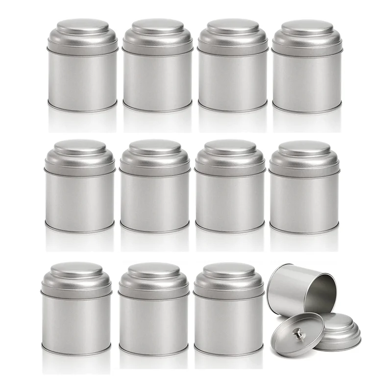 12 Pcs Tea Tin Canister with Airtight Double Lid 8Oz Round Tin Can Box Small Kitchen Tea Canister Loose Leaf
12 Pcs Tea Tin Canister with Airtight Double Lid 8Oz Round Tin Can Box Small Kitchen Tea Canister Loose Leaf