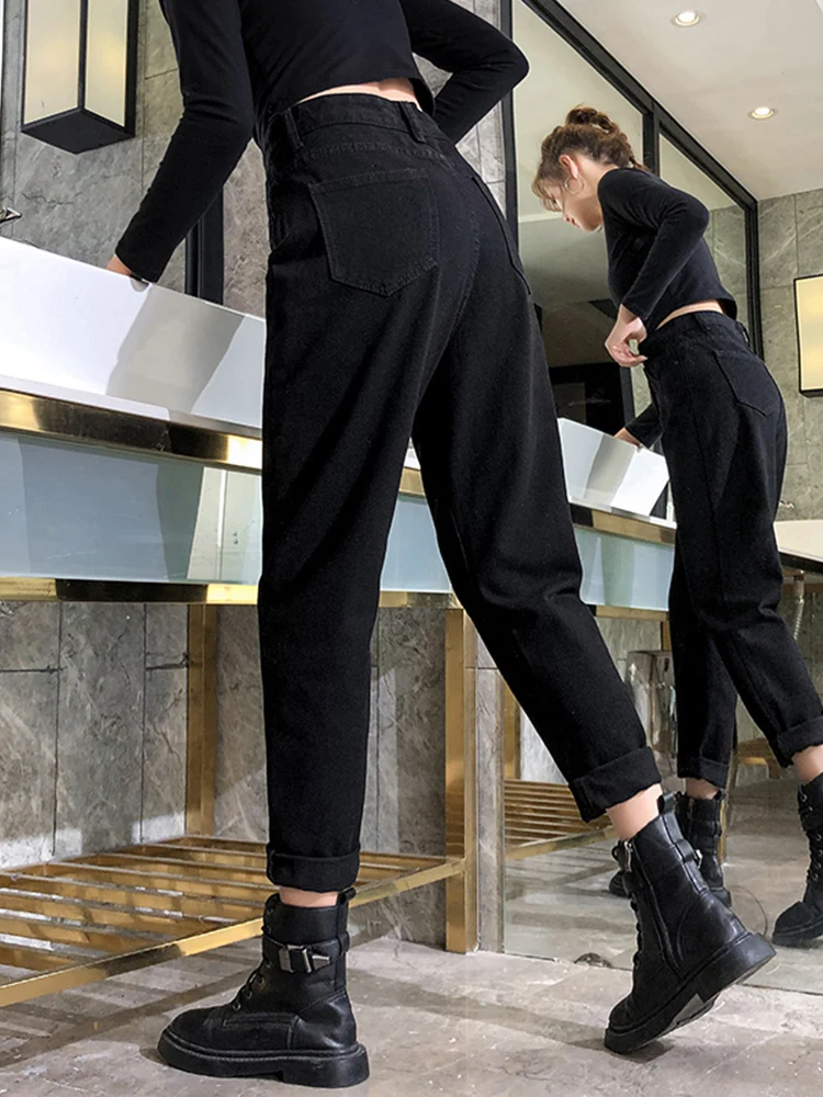 High Waist Fleece Lined Harlan Jeans Women's Spring Autumn New Style Slimming Loose Versatile Nine Point Dad Pants Winter
High Waist Fleece Lined Harlan Jeans Women's Spring Autumn New Style Slimming Loose Versatile Nine Point Dad Pants Winter