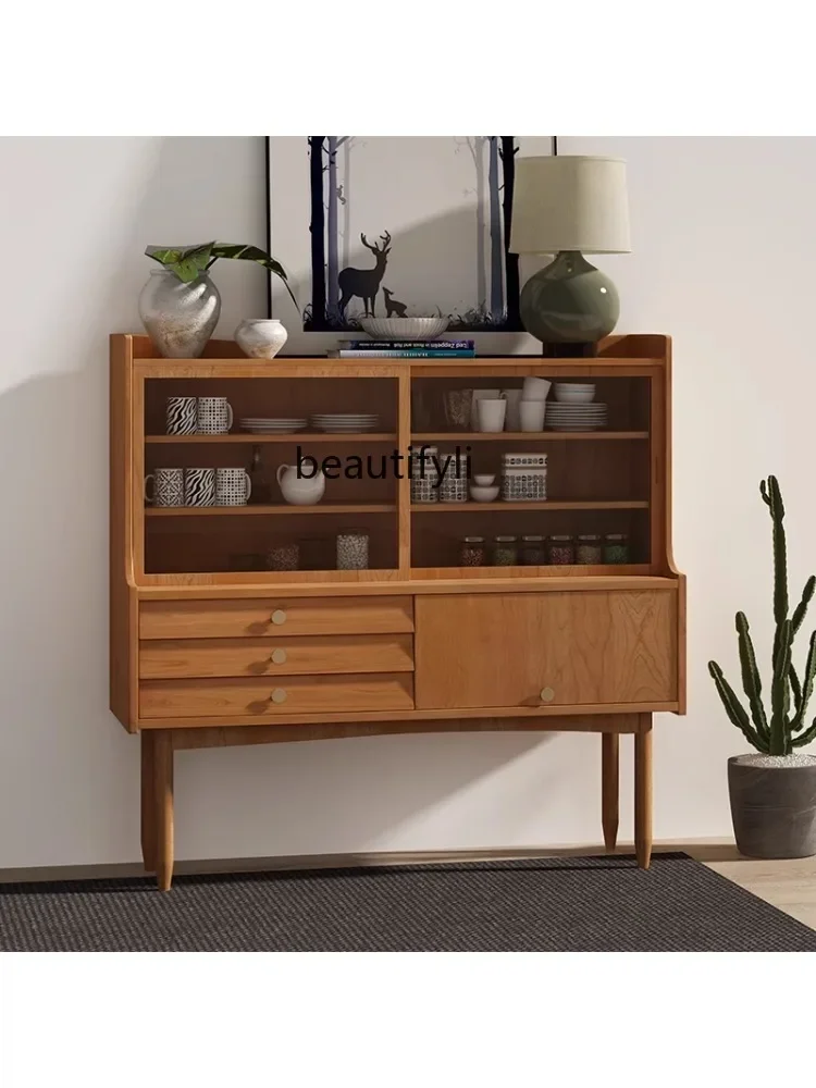 07Modern Minimalist Sideboard Cabinet Solid Wood Tea Cabinet Living Room Entrance Cabinet Glass Sliding Door Storage Side Cabine
07Modern Minimalist Sideboard Cabinet Solid Wood Tea Cabinet Living Room Entrance Cabinet Glass Sliding Door Storage Side Cabine