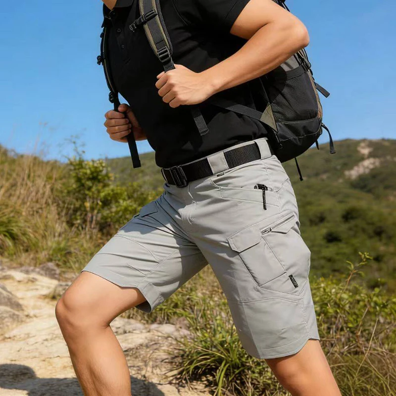 Mens Tactical Shorts 2Pcs Outdoor Climbing Multiple Pocket Casual Work Short Pant Summer Thin Wear-Resistant Knee Length Pant
Mens Tactical Shorts 2Pcs Outdoor Climbing Multiple Pocket Casual Work Short Pant Summer Thin Wear-Resistant Knee Length Pant