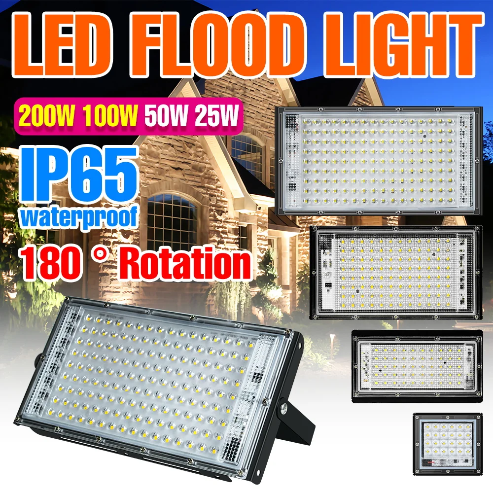200W LED Flood Light 220V Street Lamp Outdoor Super Bright Exterior Wall Lights Corridor Garden Courtyard Landscape Lighting
200W LED Flood Light 220V Street Lamp Outdoor Super Bright Exterior Wall Lights Corridor Garden Courtyard Landscape Lighting