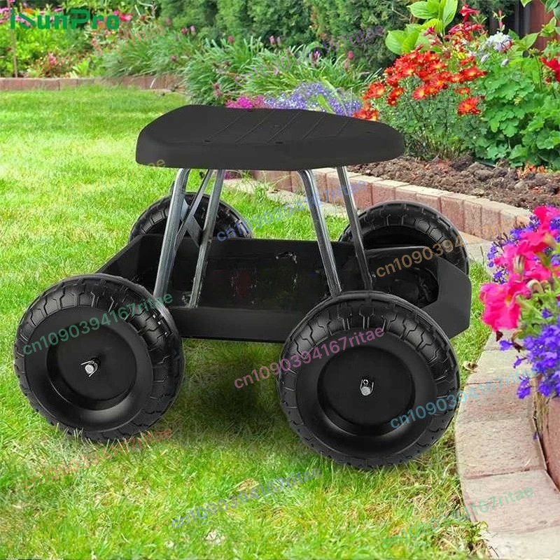 Садовый табурет на колесиках, лоток для хранения инструментов, мобильная садовая тележка
Садовый табурет на колесиках, лоток для хранения инструментов, мобильная садовая тележка