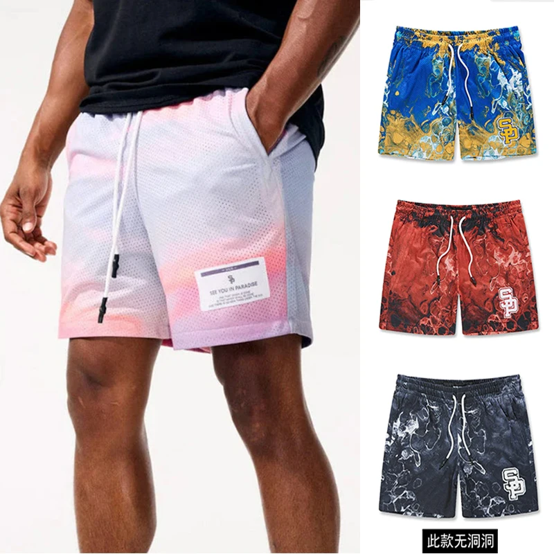 Summer pigment mixed style casual trendy brand shorts for men and women, summer mesh quick drying street beach basketball pants
Summer pigment mixed style casual trendy brand shorts for men and women, summer mesh quick drying street beach basketball pants