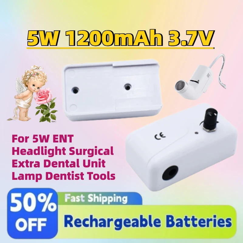New 1200mAh 3.7V Oral Dentistry Headlamp Accessories Battery for 5W ENT Headlight Surgical Extra Dental Unit Lamp Dentist Tools
New 1200mAh 3.7V Oral Dentistry Headlamp Accessories Battery for 5W ENT Headlight Surgical Extra Dental Unit Lamp Dentist Tools