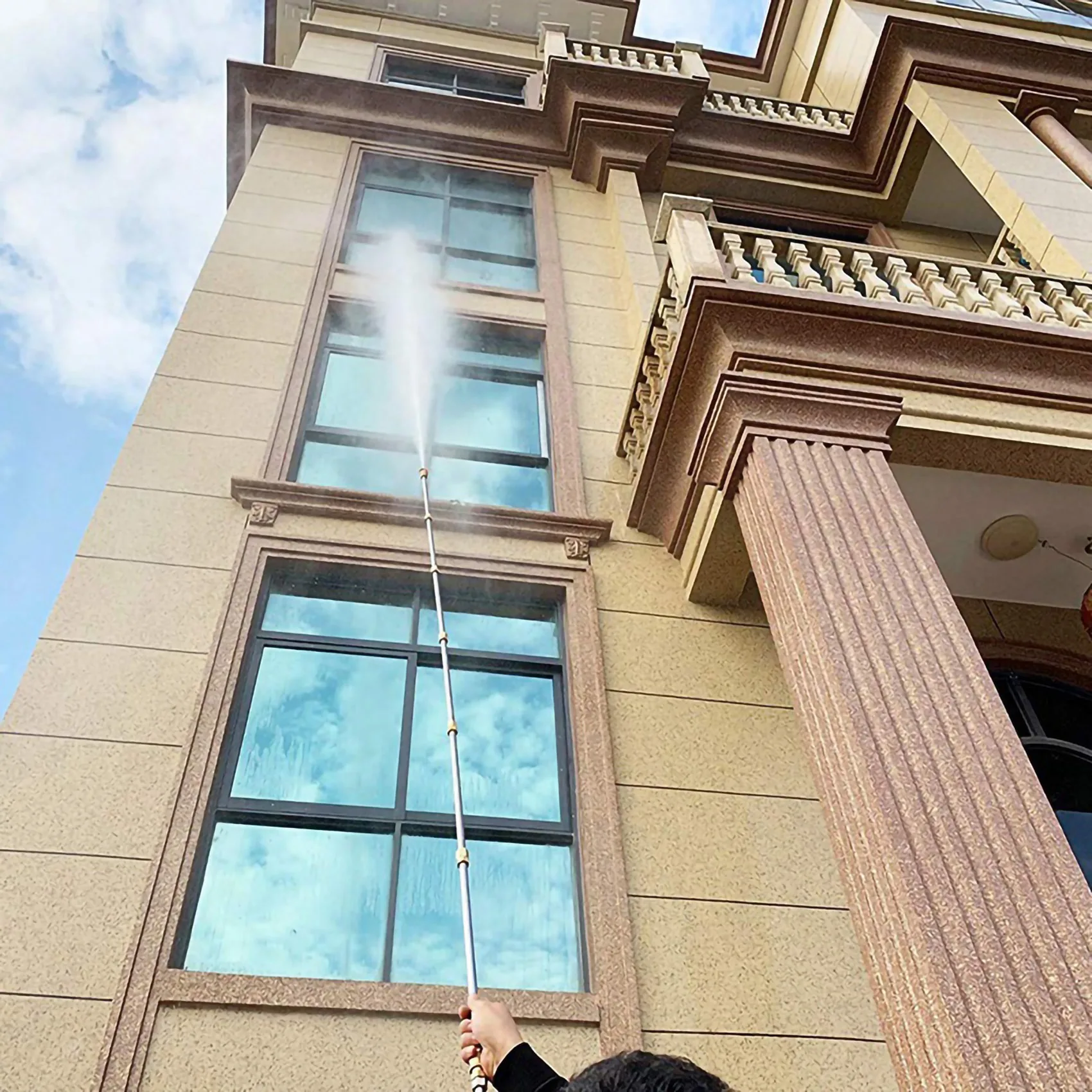 -A02R Gutter Cleaning Tool Pressure Washer - Extension Wands, Roof Cleaner Lance Nozzle - 4000 Psi 5 Tips, Window Washing Access
-A02R Gutter Cleaning Tool Pressure Washer - Extension Wands, Roof Cleaner Lance Nozzle - 4000 Psi 5 Tips, Window Washing Access