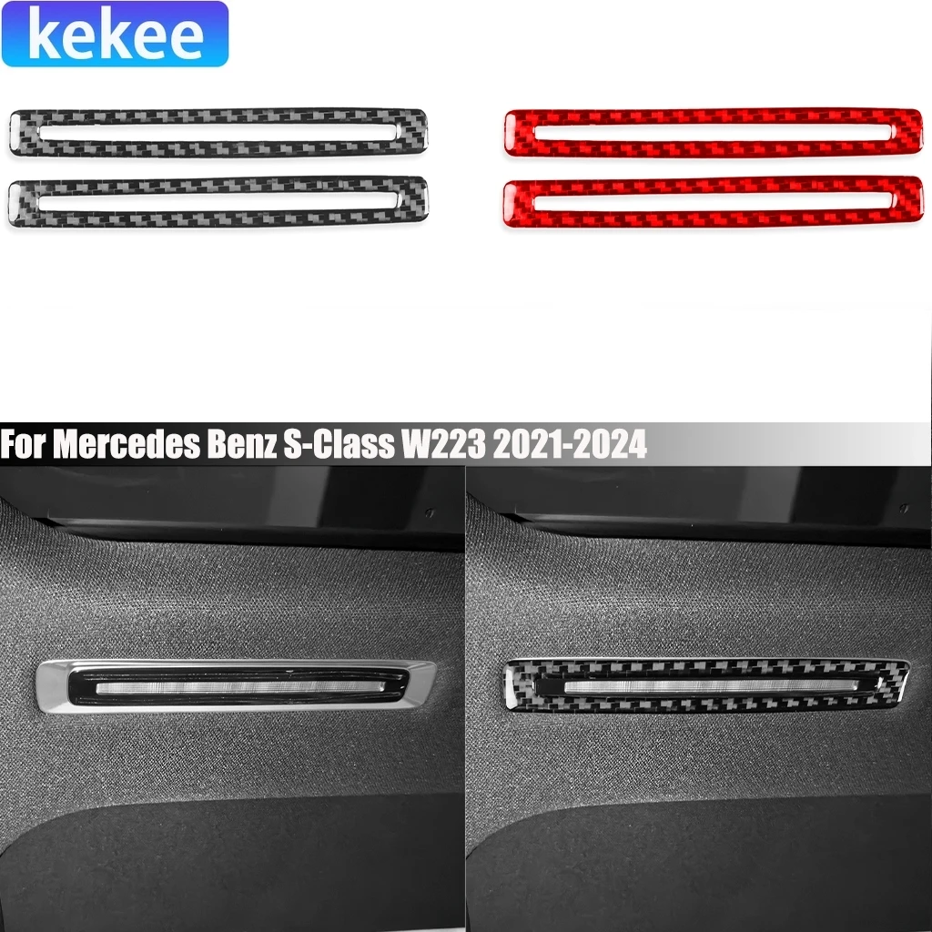 Carbon Fiber Rear Reading Light Cover Sticker Car Accessories Interior Trim For Mercedes Benz Maybach S-Class W223 2021-2024
Carbon Fiber Rear Reading Light Cover Sticker Car Accessories Interior Trim For Mercedes Benz Maybach S-Class W223 2021-2024
