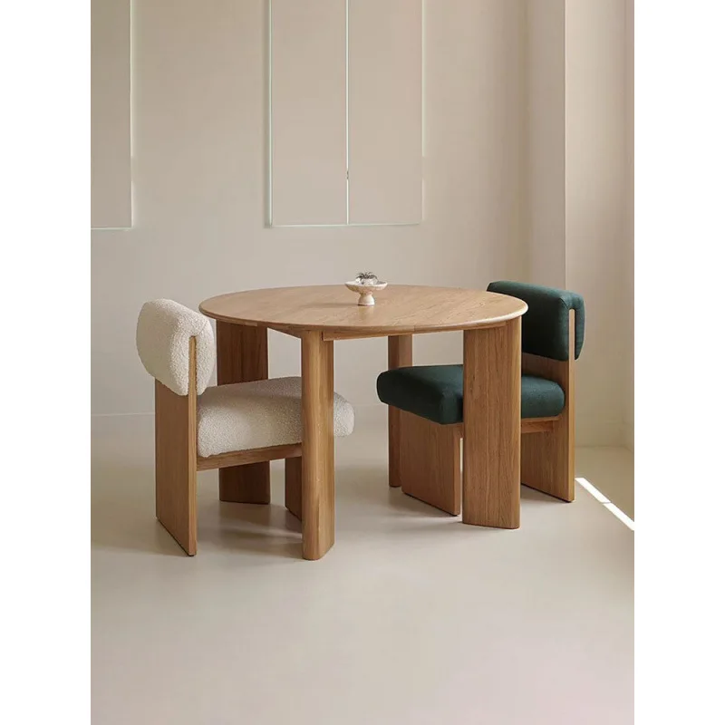 Круглый стол из цельного дерева в японском стиле, домашний обеденный стол для небольшой квартиры, простая современная комбинация для ресторана
Круглый стол из цельного дерева в японском стиле, домашний обеденный стол для небольшой квартиры, простая современная комбинация для ресторана