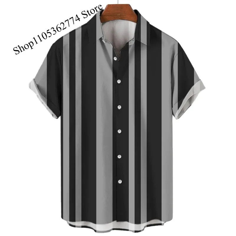 Men's Hawaiian Beach Short Sleeved Striped Shirt 3D Printed Loose Street Fun Men's Top Fashion Casual Simple Pocketless Shirt
Men's Hawaiian Beach Short Sleeved Striped Shirt 3D Printed Loose Street Fun Men's Top Fashion Casual Simple Pocketless Shirt