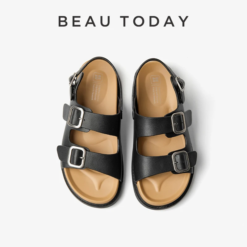 BEAUTODAY Casual Sandals Women Synthetic Leather Double Buckle Platform Summer Beach Ladies Shoes Handmade A34571
BEAUTODAY Casual Sandals Women Synthetic Leather Double Buckle Platform Summer Beach Ladies Shoes Handmade A34571