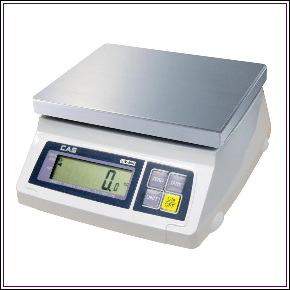 50lb Commercial Food Scale with Steel Platter, Water Resistant, Battery Operated, Adapter Included
50lb Commercial Food Scale with Steel Platter, Water Resistant, Battery Operated, Adapter Included