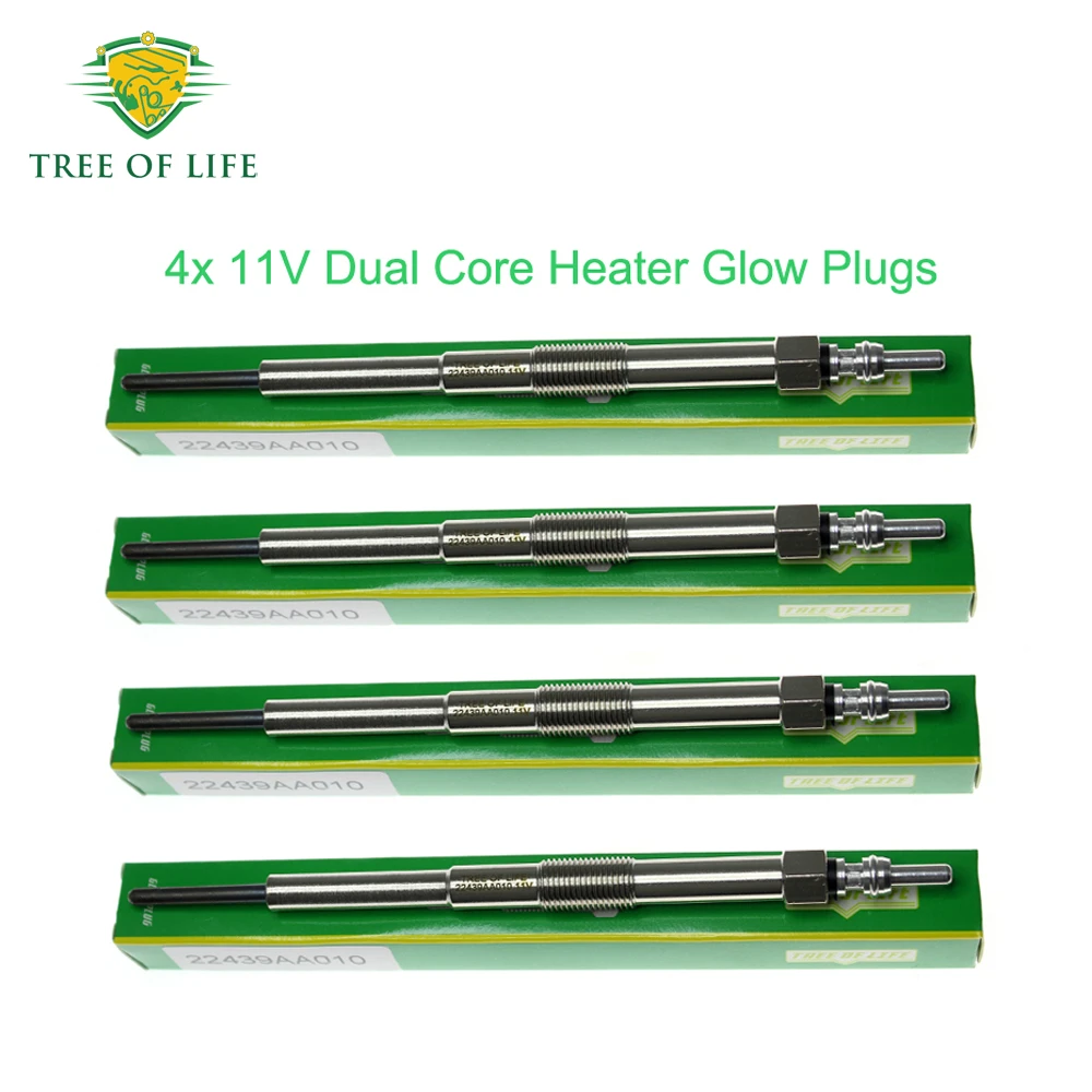 4x 11V Dual Core Heater Glow Plugs For Subaru Forester Outback II 2.0 D AWD 2008 2009 2010 2011 2012 2013 22439AA010 22439AA000
4x 11V Dual Core Heater Glow Plugs For Subaru Forester Outback II 2.0 D AWD 2008 2009 2010 2011 2012 2013 22439AA010 22439AA000
