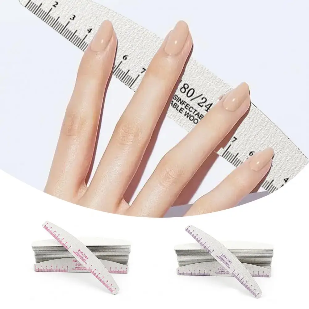 5Pcs Useful Double Sided Emery Boards Nail Files with Ruler Lightweight Ruler Nail Files Multipurpose for Nail Salon
5Pcs Useful Double Sided Emery Boards Nail Files with Ruler Lightweight Ruler Nail Files Multipurpose for Nail Salon