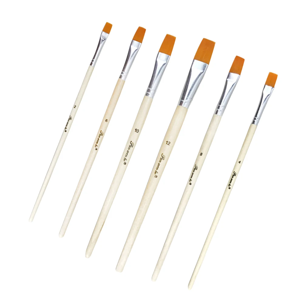 6 Pcs Multi-Function Nylon Paint Brush Set for Watercolor Acrylic Oil Gouache Students Artists
6 Pcs Multi-Function Nylon Paint Brush Set for Watercolor Acrylic Oil Gouache Students Artists