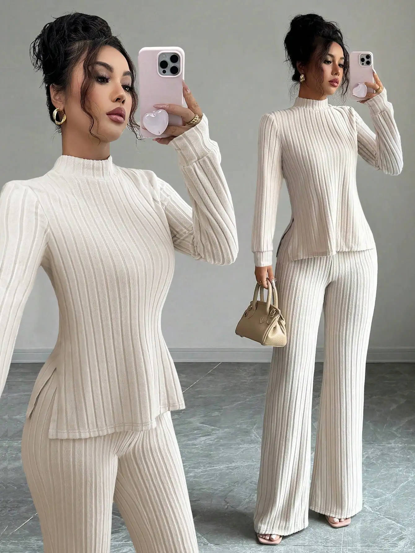 Elenzga, комплект из 2 предметов: женская повседневная футболка с длинными рукавами и брюки, на термоподкладке, осень/зима
Elenzga, комплект из 2 предметов: женская повседневная футболка с длинными рукавами и брюки, на термоподкладке, осень/зима