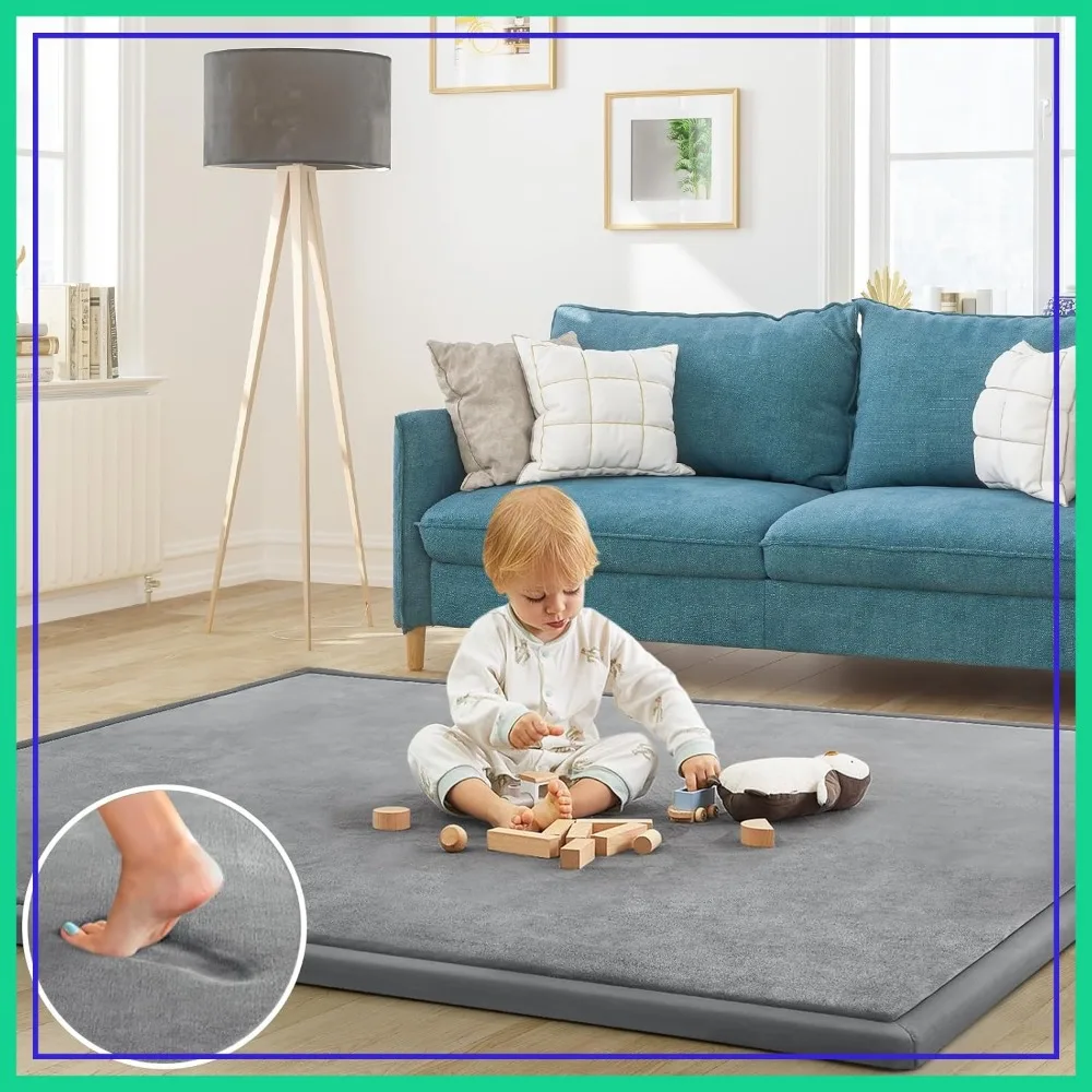 Baby Play Mat 59x79 Memory Foam 1.3 Thick Crawling Mat for Floor Nursery Rug Playroom
Baby Play Mat 59x79 Memory Foam 1.3 Thick Crawling Mat for Floor Nursery Rug Playroom