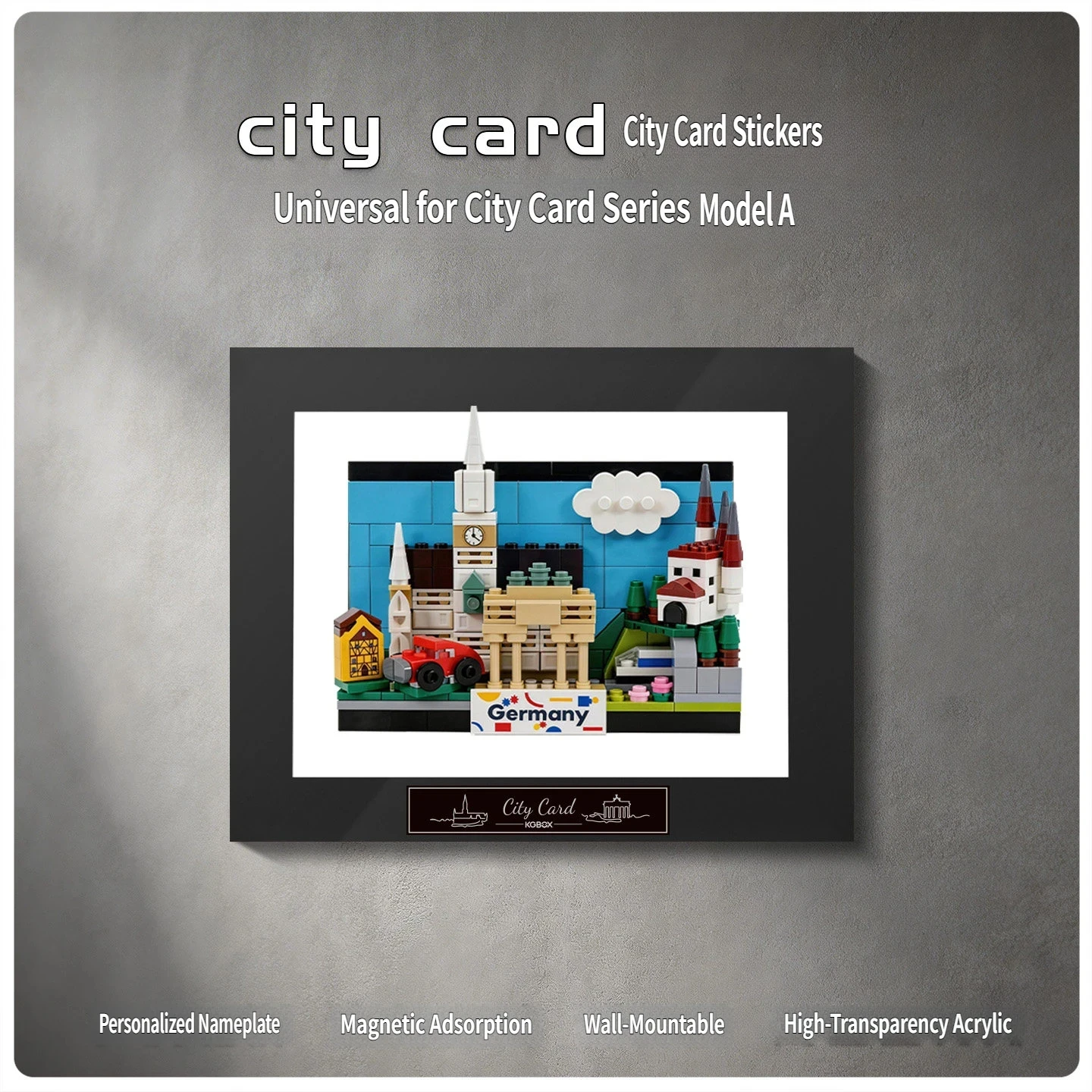 Акриловая витрина для модели Lego 40954 CITY CARD: Немецкая открытка-стикер, настенная панель для демонстрации, коробка-витрина - модель в комплект не входит
Акриловая витрина для модели Lego 40954 CITY CARD: Немецкая открытка-стикер, настенная панель для демонстрации, коробка-витрина - модель в комплект не входит