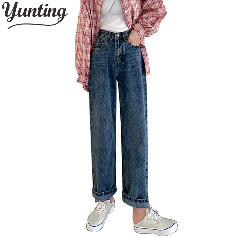 Woman Jeans High Waist Denim Pants Wide Leg Clothing Blue Vintage Quality Fashion Straight Trousers
Woman Jeans High Waist Denim Pants Wide Leg Clothing Blue Vintage Quality Fashion Straight Trousers