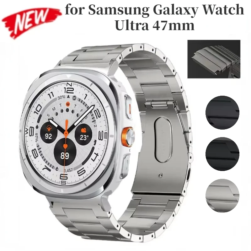 Ремешок титановый для Samsung Galaxy Watch Ultra 47 мм, браслет из нержавеющей стали для Samsung Galaxy Watch Ultra 47 мм
Ремешок титановый для Samsung Galaxy Watch Ultra 47 мм, браслет из нержавеющей стали для Samsung Galaxy Watch Ultra 47 мм