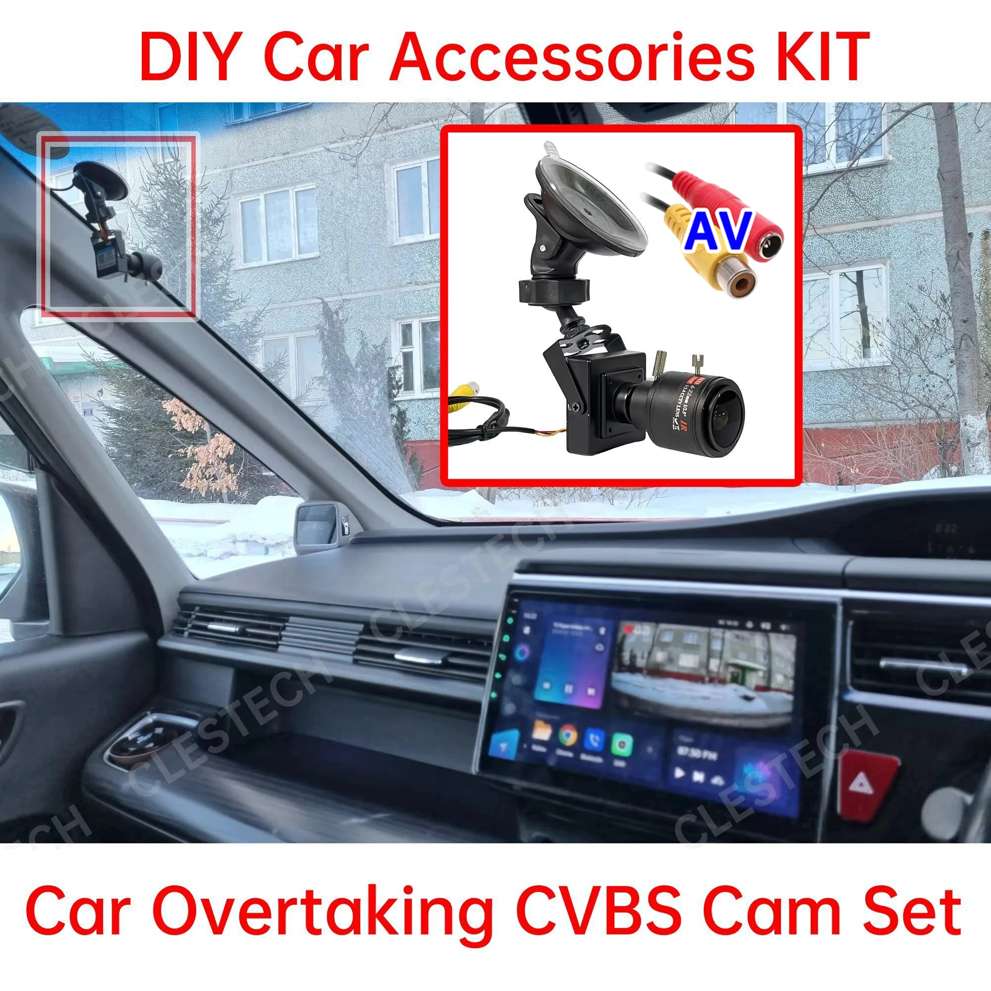 Toyota Cars RU Right-hand Drive Blind Spot Assist 1200TVL HD Camera Car Overtaking Suction Cup Bracket Kit Analog Plug and Play
Toyota Cars RU Right-hand Drive Blind Spot Assist 1200TVL HD Camera Car Overtaking Suction Cup Bracket Kit Analog Plug and Play