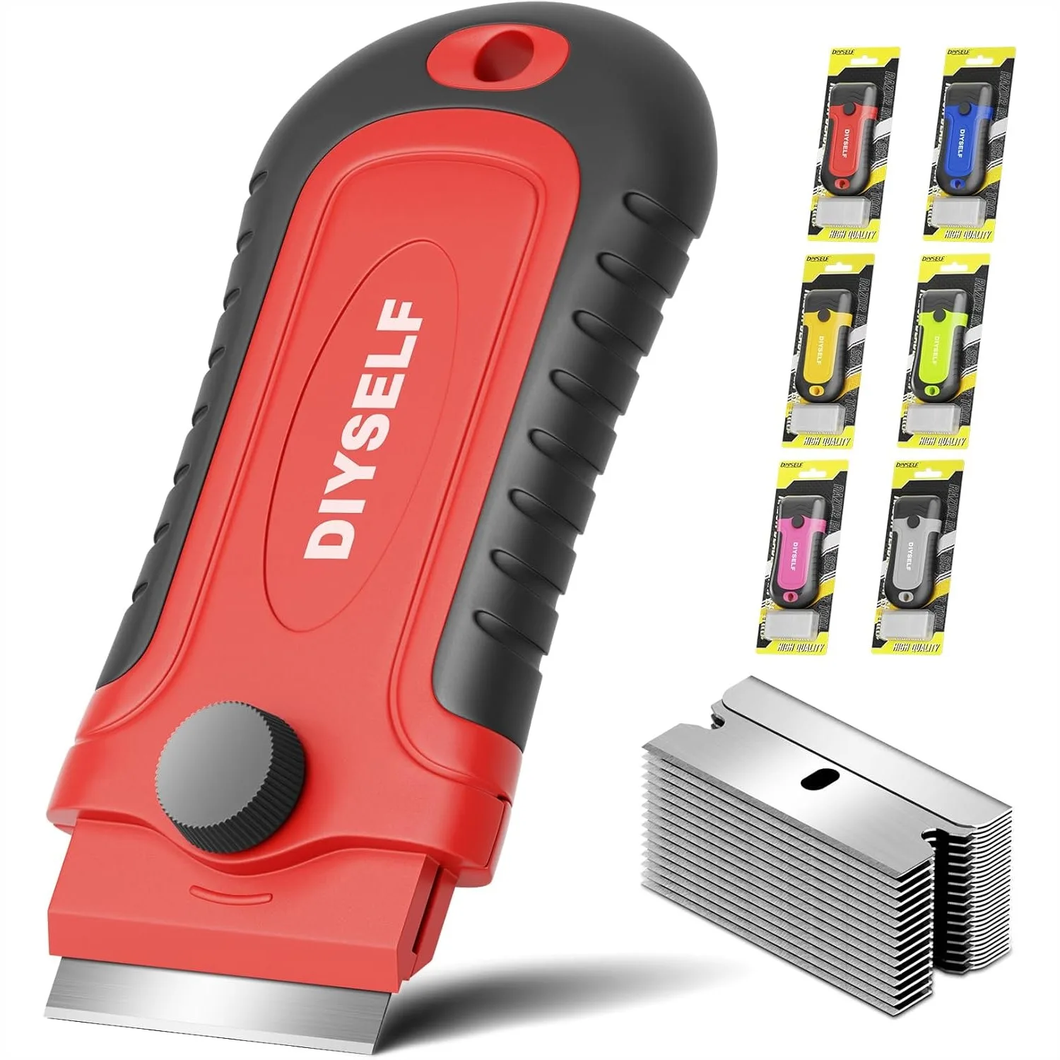 Razor Blade Scraper With 15 Extra Blades, Window Scraper Tool for Cleaning Paint, Cooktop, Oven, Glass Stove Top, Built-In Blade Storage
Razor Blade Scraper With 15 Extra Blades, Window Scraper Tool for Cleaning Paint, Cooktop, Oven, Glass Stove Top, Built-In Blade Storage