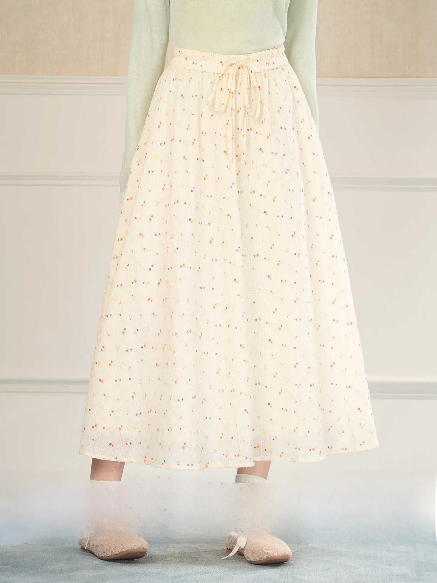 Heynew Summer Thin Floral Tie Waist Half Skirt Women's High Waist Cotton Cake Skirt Slimming Belly Covering Long Dress
Heynew Summer Thin Floral Tie Waist Half Skirt Women's High Waist Cotton Cake Skirt Slimming Belly Covering Long Dress